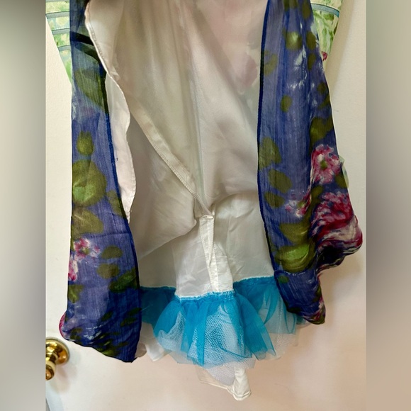 Aidan Mattox Springtime Silk Strapless Dress - Size 0 - Picture 9 of 11